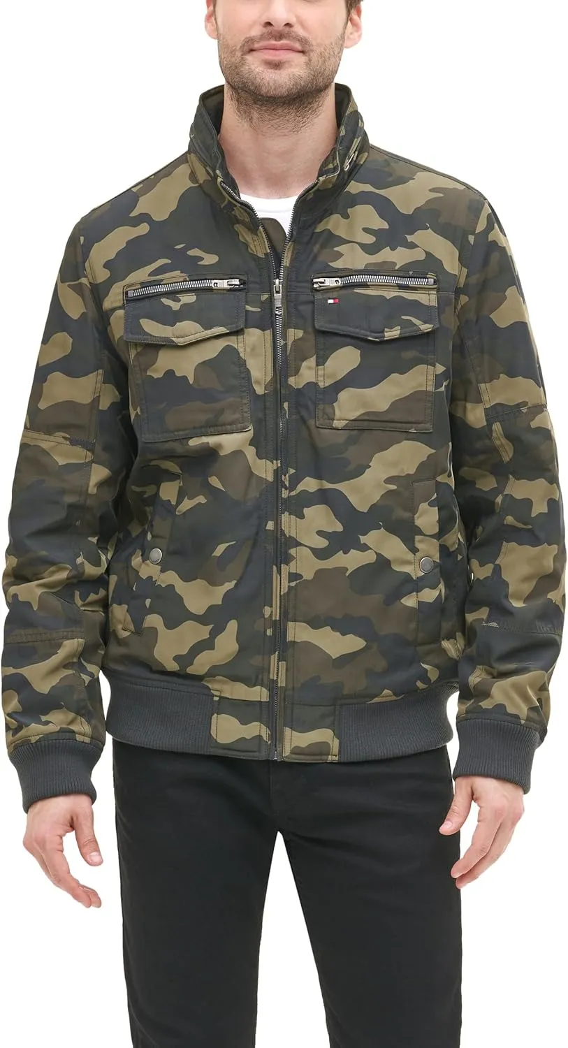 Tommy Hilfiger Men's Water Resistant Performance Bomber Jacket (Standard and Big & Tall)