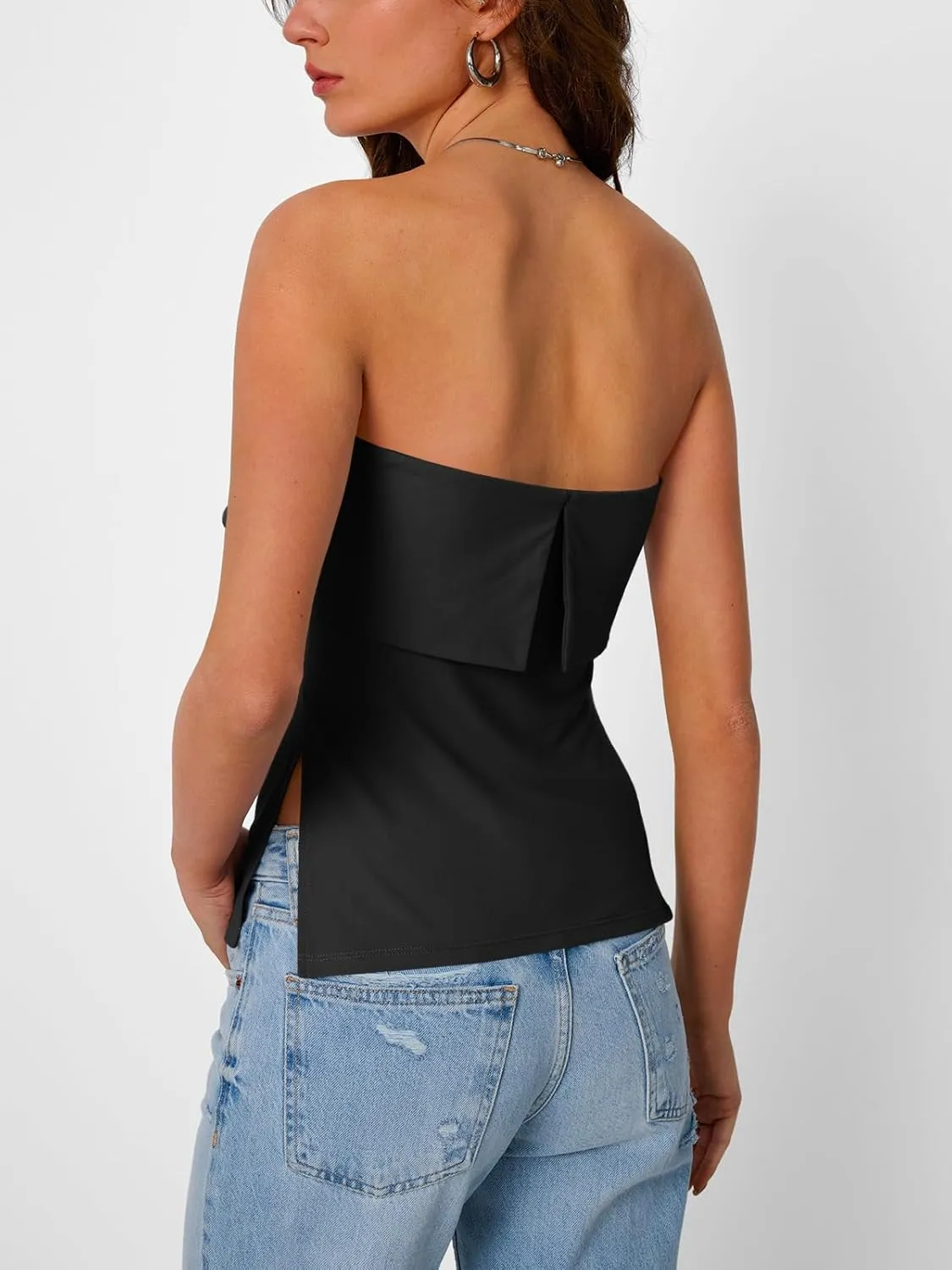 Trendy Queen Going Out Tops for Women Summer Spring Tube Tops Cute Off The Shoulder Backless Corset Teen Girls Y2k Clothes