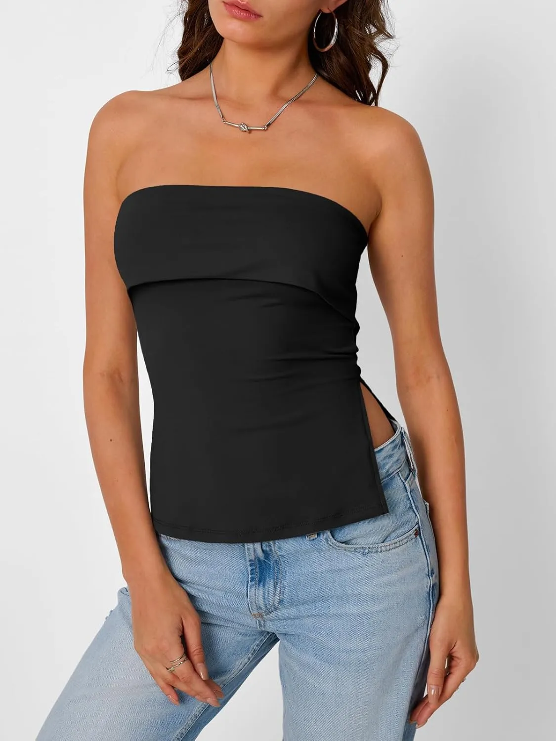 Trendy Queen Going Out Tops for Women Summer Spring Tube Tops Cute Off The Shoulder Backless Corset Teen Girls Y2k Clothes