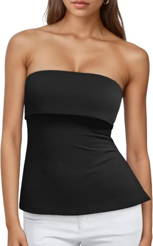 Trendy Queen Going Out Tops for Women Summer Spring Tube Tops Cute Off The Shoulder Backless Corset Teen Girls Y2k Clothes
