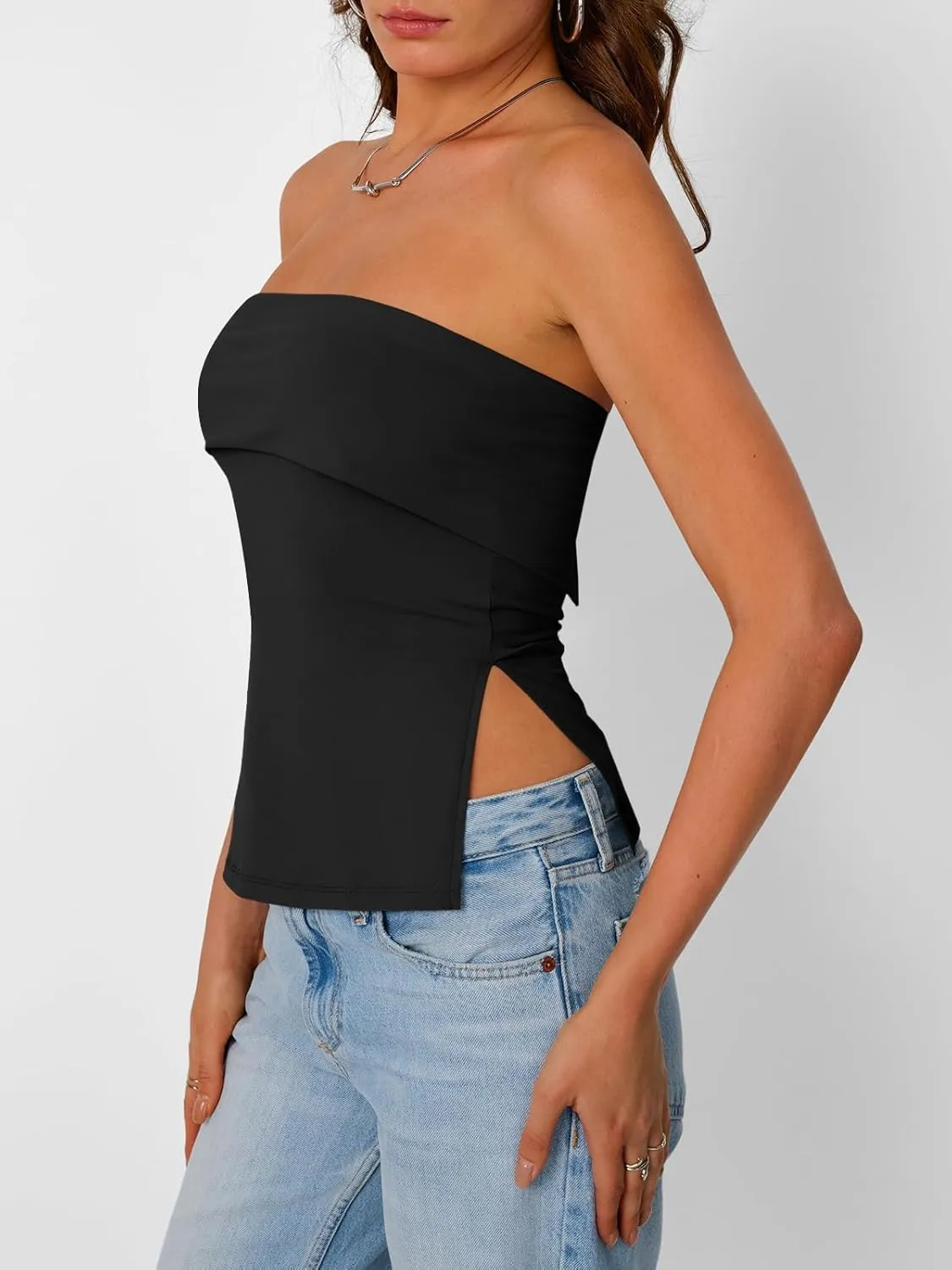Trendy Queen Going Out Tops for Women Summer Spring Tube Tops Cute Off The Shoulder Backless Corset Teen Girls Y2k Clothes