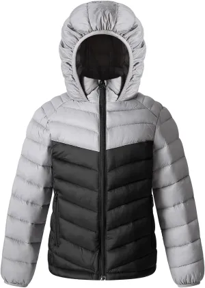 Winter Puffer Jacket Waterproof Hooded Coat Lightweight Clothes For Kids Boys