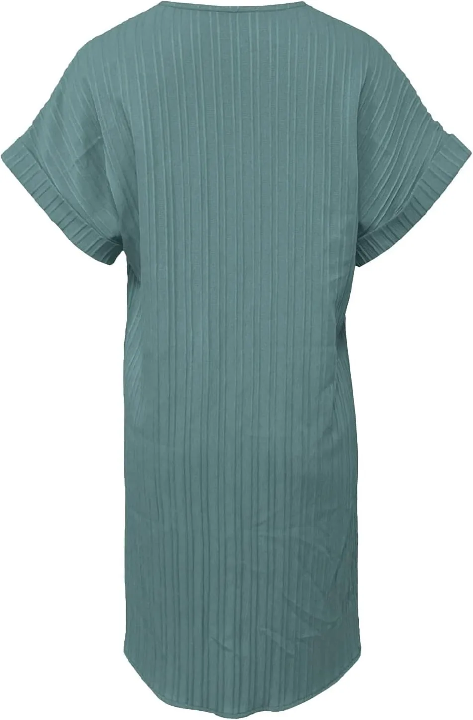 Women Summer Dresses 2024 Button V Neck Cap Sleeve Beach Sundress Casual Swing A Line Short Mini Dress