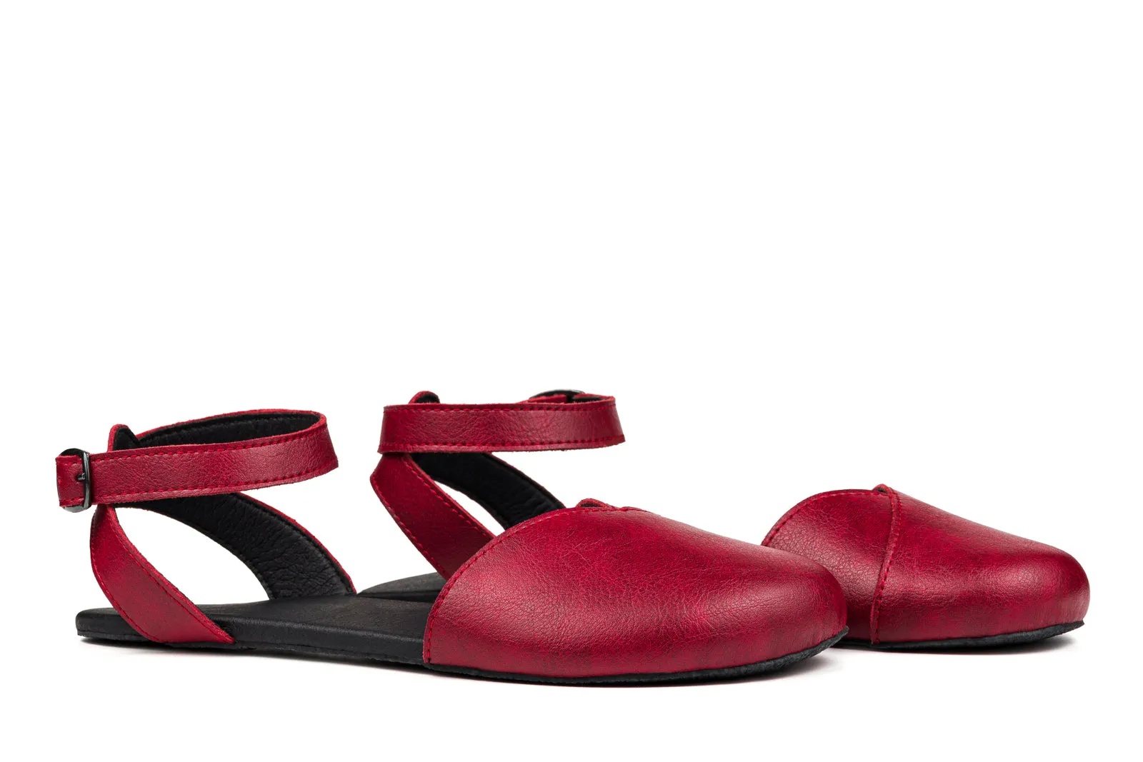 Women’s Ballerina barefoot burgundy dress shoes