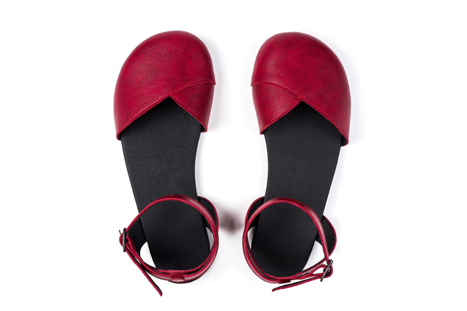 Women’s Ballerina barefoot burgundy dress shoes