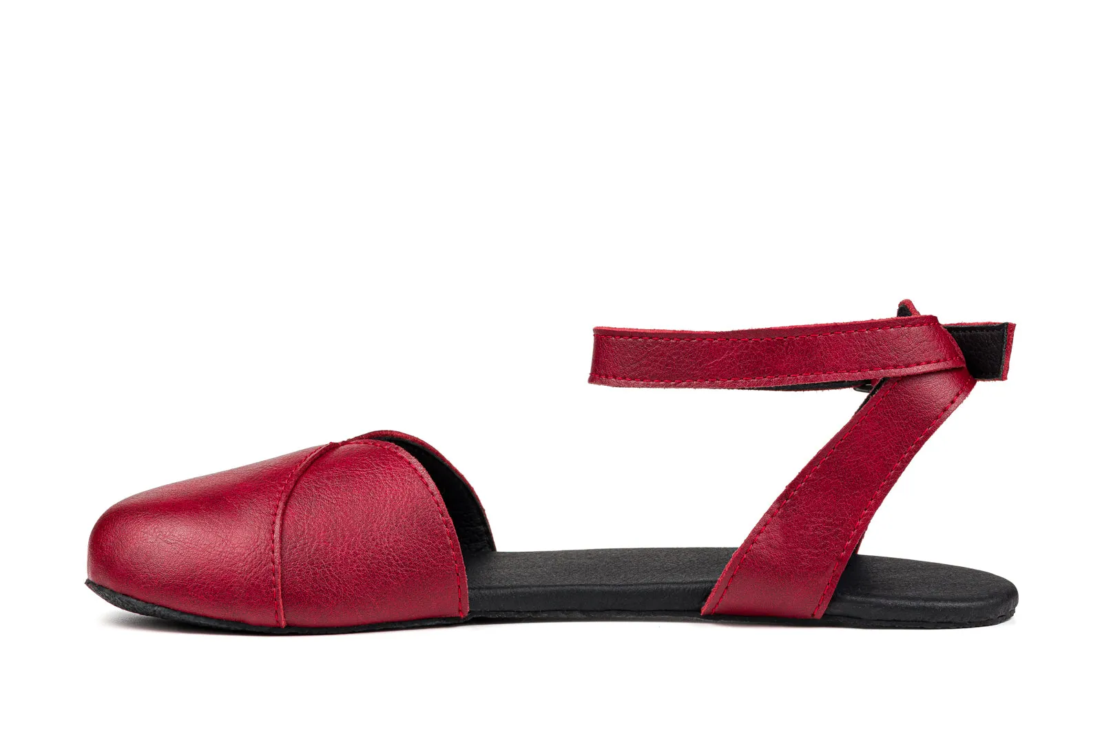 Women’s Ballerina barefoot burgundy dress shoes
