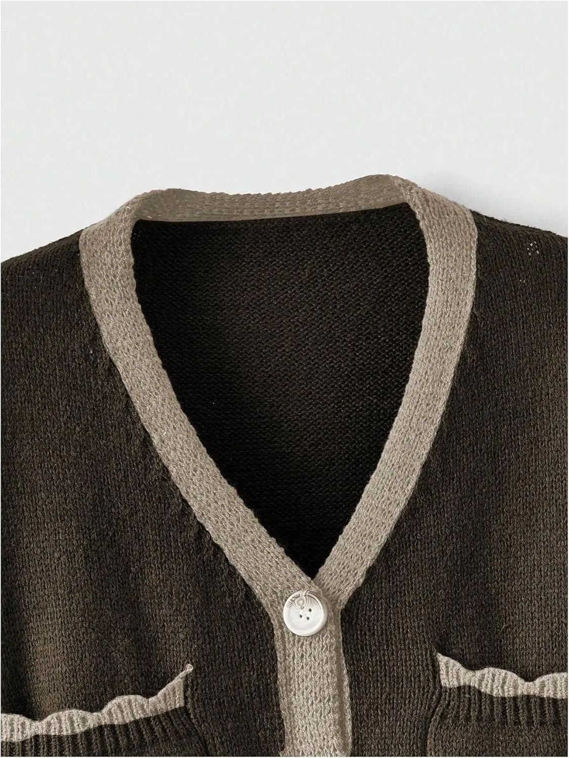 Women's Flower Embroidery Cardigans Sweaters Long Sleeve Button Down Knitted Loose Outwear