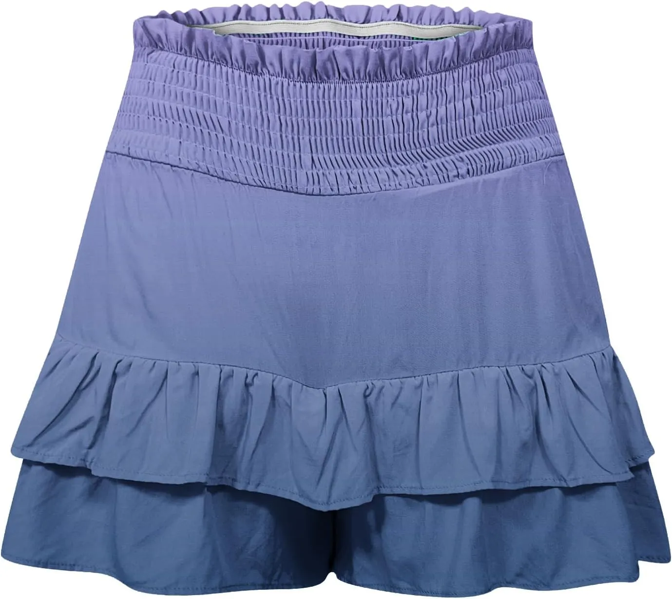 Womens Flowy High Waisted Shorts Summer Casual Ruffle Skorts Cute Mini Skirts Trendy Gradient Comfy Beach Short Pants