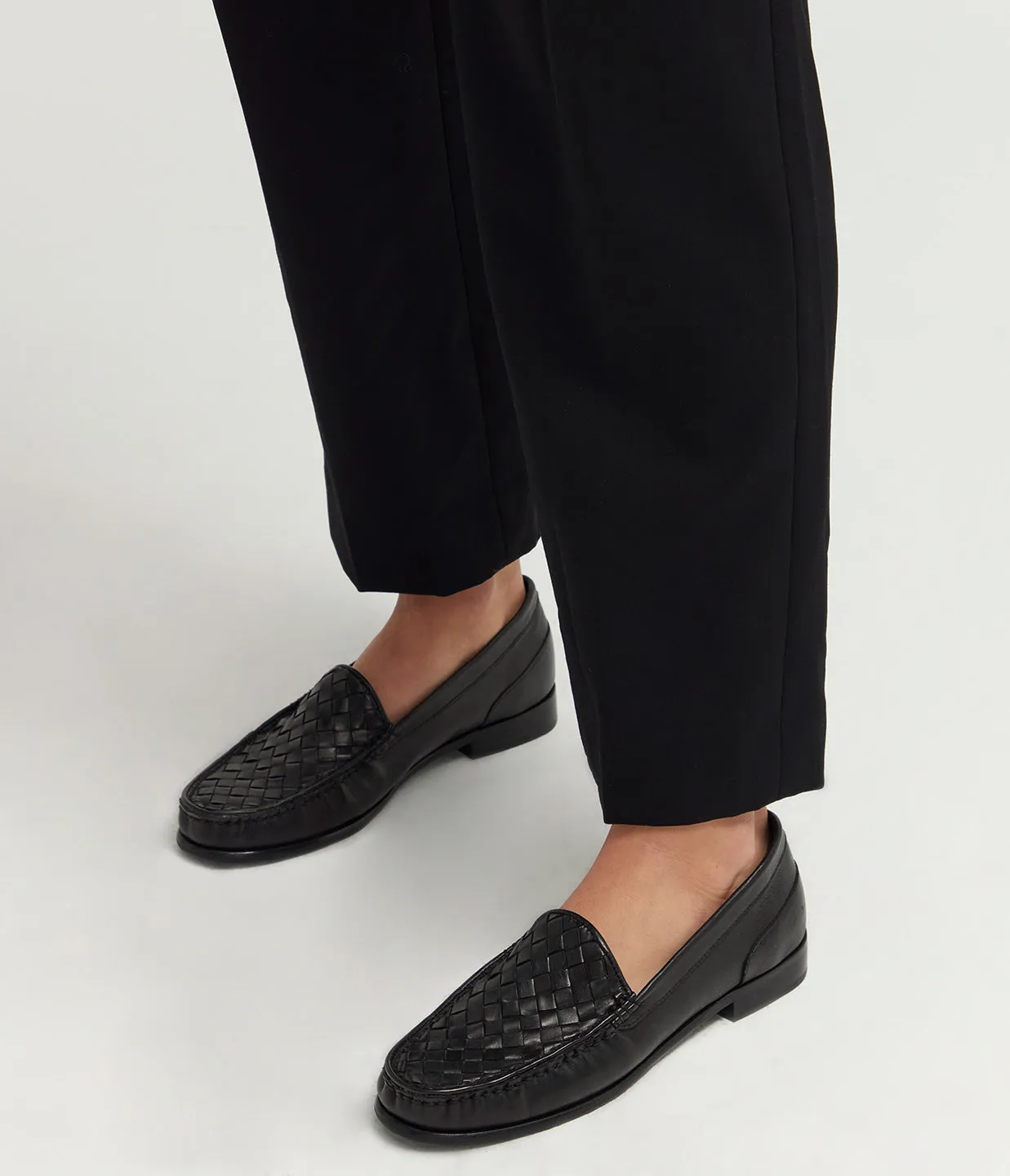 Woven Loafer in Black