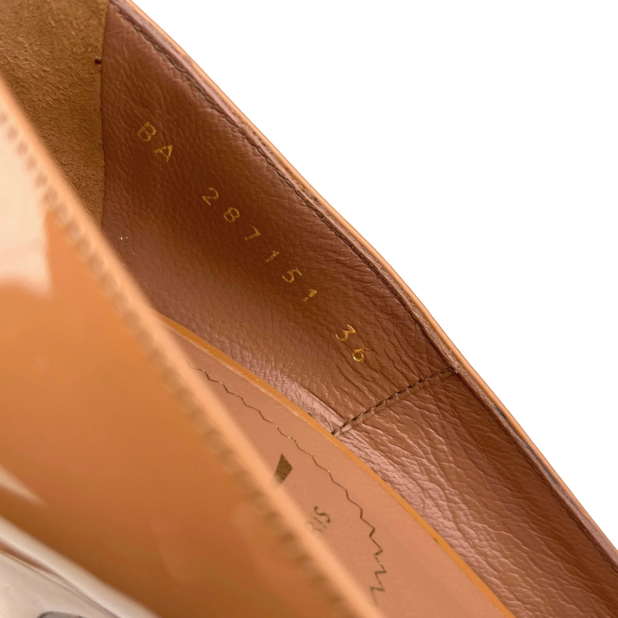 Yves Saint Laurent Clay Patent Leather Platform Palais B 105 Pump